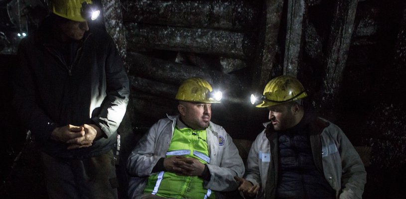 рабочие в угольной шахте Зонгулдак